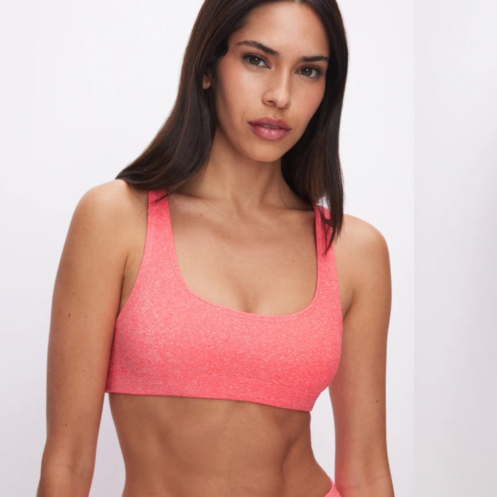 Good American Sparkle Scoop Bikini Top